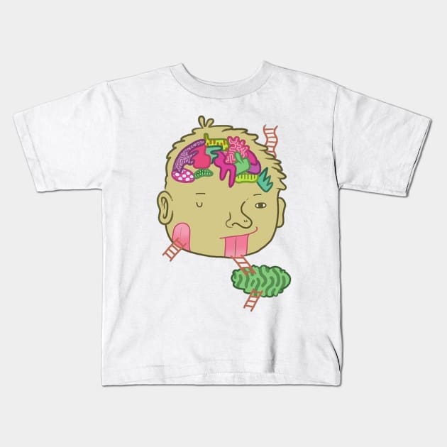 Man Vomit Kids T-Shirt by bosssirapob63
